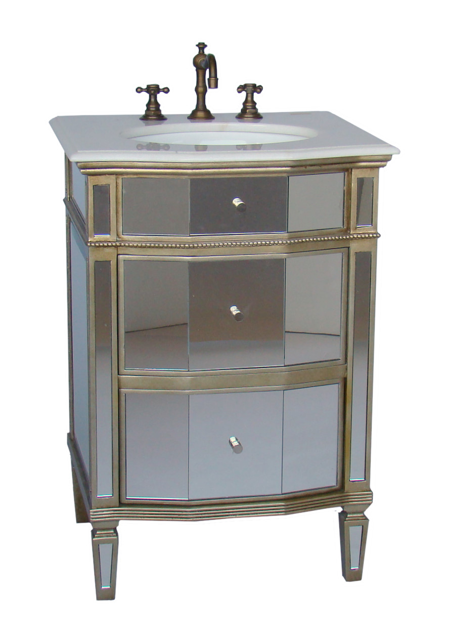 Mirrored Sink Vanity Mirrored Bathroom Vanity Mirrored Bathroom